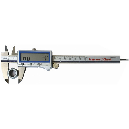 IGAGING iP54 Digital Caliper with Fastener Size Reading Feature, 6", 100-344-6 100-344-6